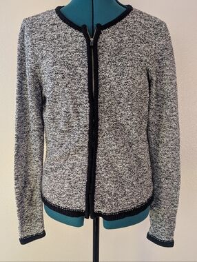 Ann Taylor Factory Zip Sweater Cardigan - Medium